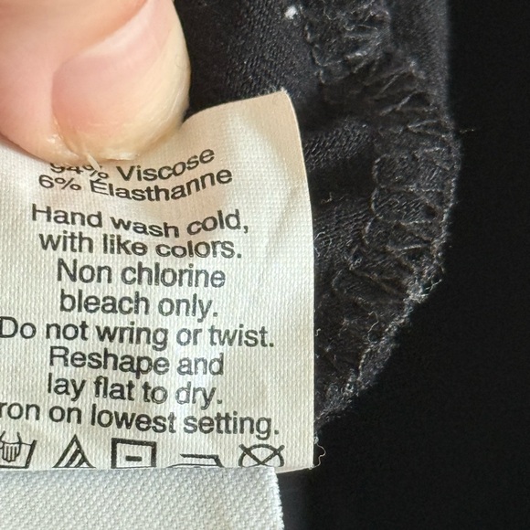 Madewell • Black Long Sleeve Shift Tunic Dress XL Basic Capsule Wardrobe Piece - Picture 7 of 7